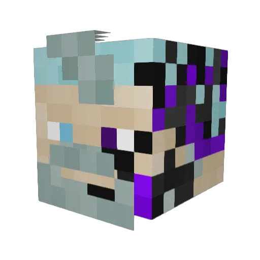 NachoCostaRica1 Minecraft avatar head, 3D render