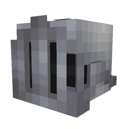 NachoCross8 Minecraft avatar head, 3D render