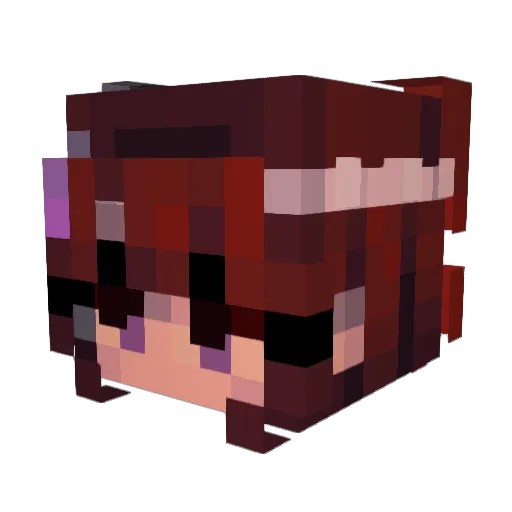 NachoK00l Minecraft avatar head, 3D render