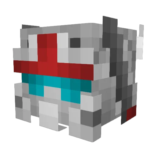 NachoNaan Minecraft avatar head, 3D render