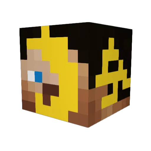 NachoSteve10 Minecraft avatar head, 3D render