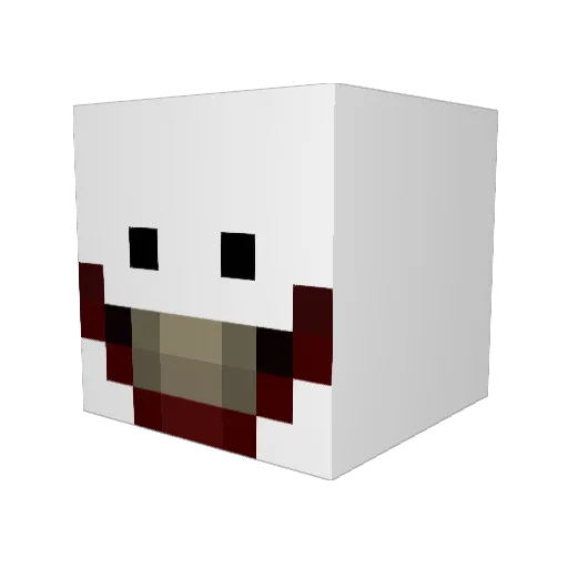 NachoWiener Minecraft avatar head, 3D render