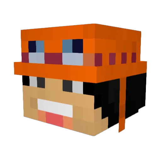 Nacho_97 Minecraft avatar head, 3D render