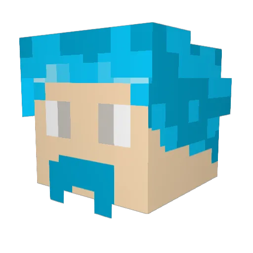 Nachomucho4 Minecraft avatar head, 3D render
