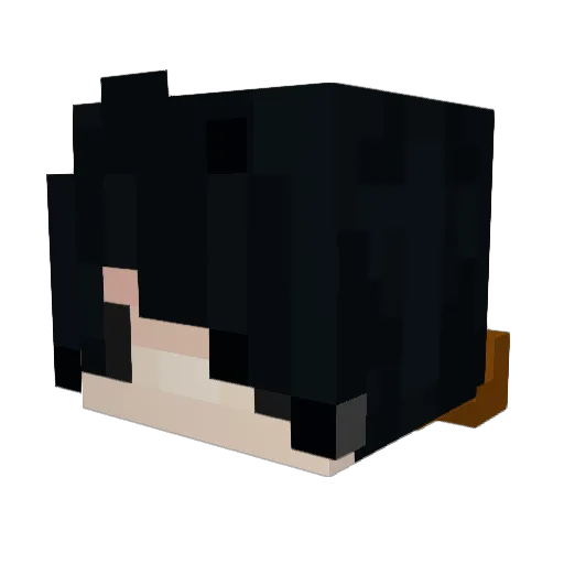 Nachoohh Minecraft avatar head, 3D render