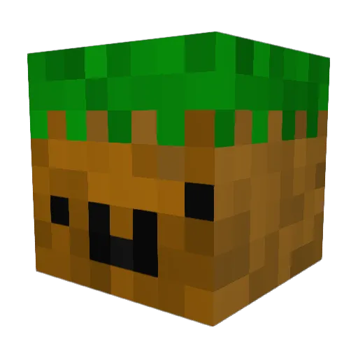 Nachpie Minecraft avatar head, 3D render