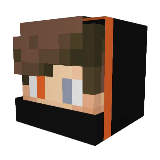 Nachrebel Minecraft avatar head, 3D render