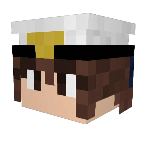 NachtHexe_ Minecraft avatar head, 3D render