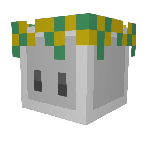 Nachti4 Minecraft avatar head, 3D render