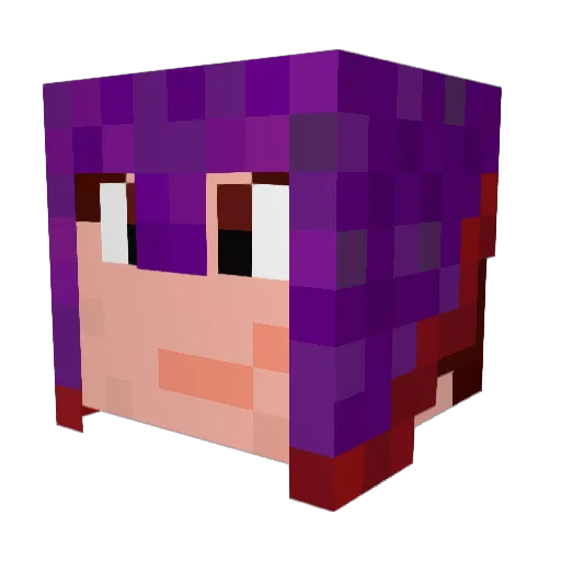 Nachtmahr Minecraft avatar head, 3D render