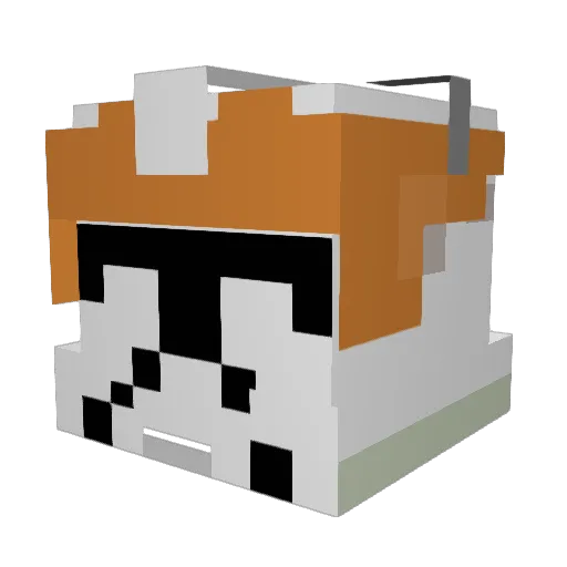 Nachtsch1cht Minecraft avatar head, 3D render