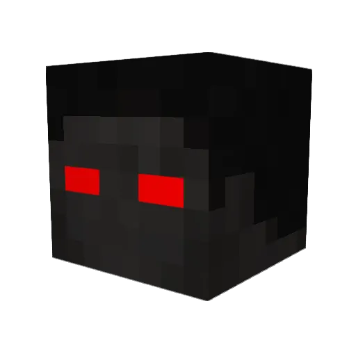 Nachtschlitzer Minecraft avatar head, 3D render