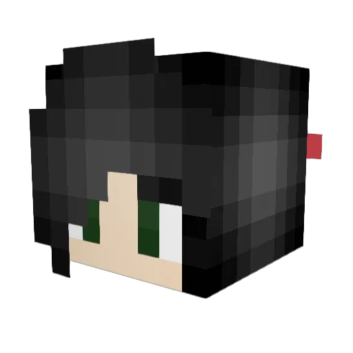 NackMas Minecraft avatar head, 3D render