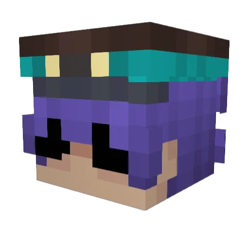 Nacpanywtf Minecraft avatar head, 3D render