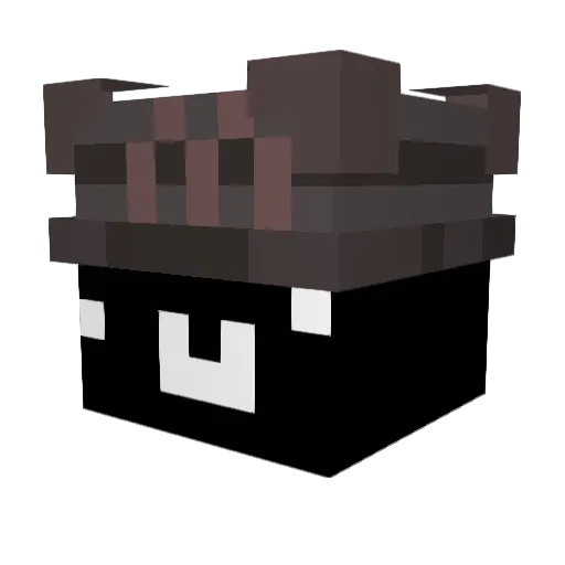 Nacwoo Minecraft avatar head, 3D render