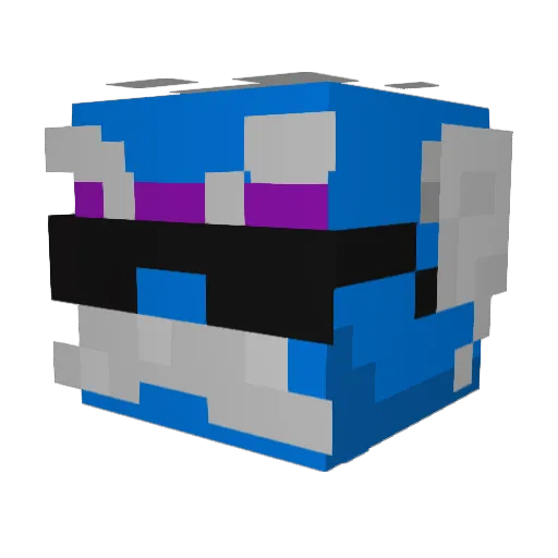 Naczosikpro Minecraft avatar head, 3D render