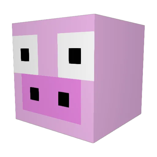Nad1aajur Minecraft avatar head, 3D render