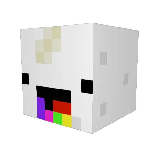 Nad3zhda Minecraft avatar head, 3D render