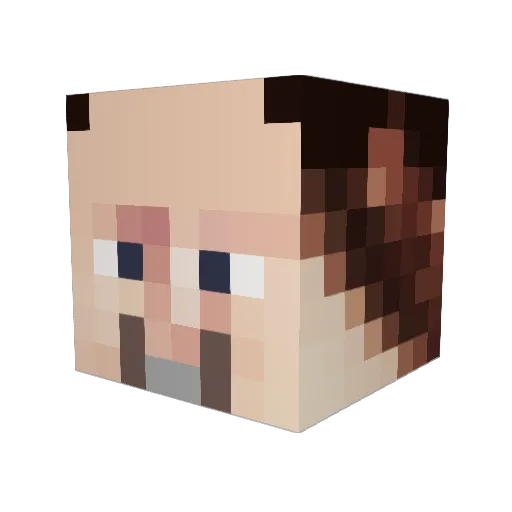 NadYensid Minecraft avatar head, 3D render