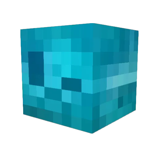 Naddzzz Minecraft avatar head, 3D render