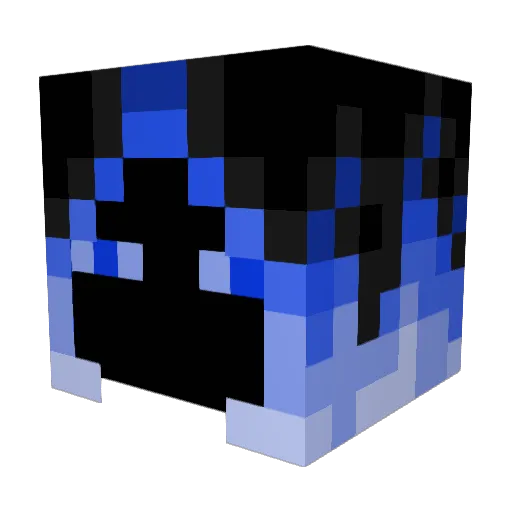 Nadez_x Minecraft avatar head, 3D render