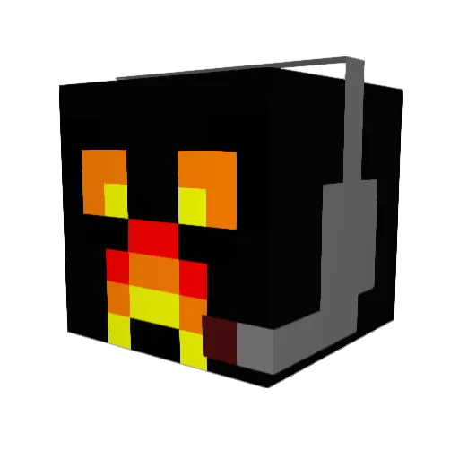 Nadhob1 Minecraft avatar head, 3D render