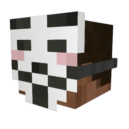 Nadilo Minecraft avatar head, 3D render