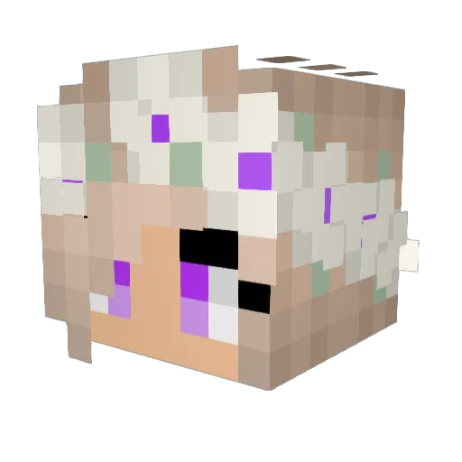 Nadine82 Minecraft avatar head, 3D render