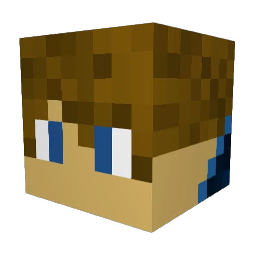 Nadjia Minecraft avatar head, 3D render