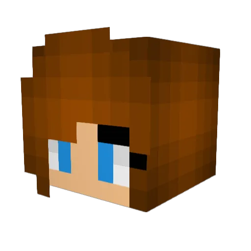Nadl_iffty Minecraft avatar head, 3D render