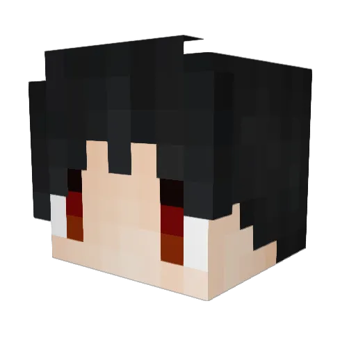Nadleeh Minecraft avatar head, 3D render