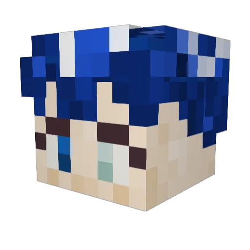 NadozAer Minecraft avatar head, 3D render