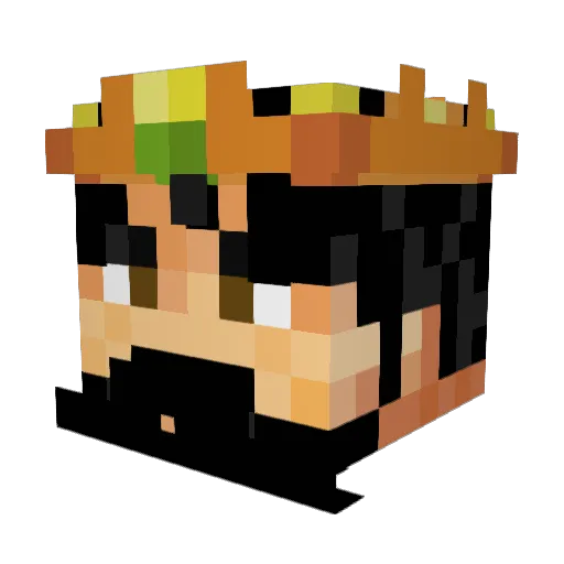 NadrojtoN Minecraft avatar head, 3D render