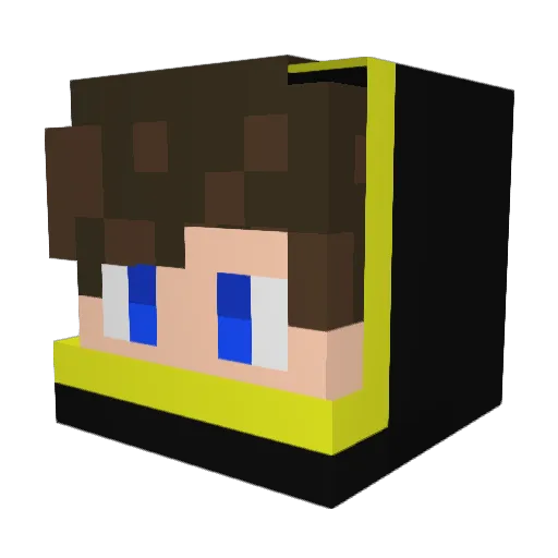 Nadvo Minecraft avatar head, 3D render
