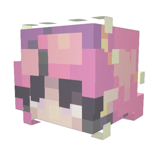 Nae0626 Minecraft avatar head, 3D render