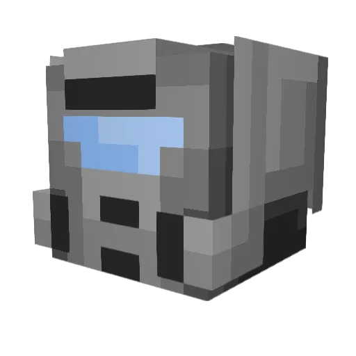 NaePasaran Minecraft avatar head, 3D render