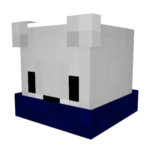 NaeggetZz Minecraft avatar head, 3D render