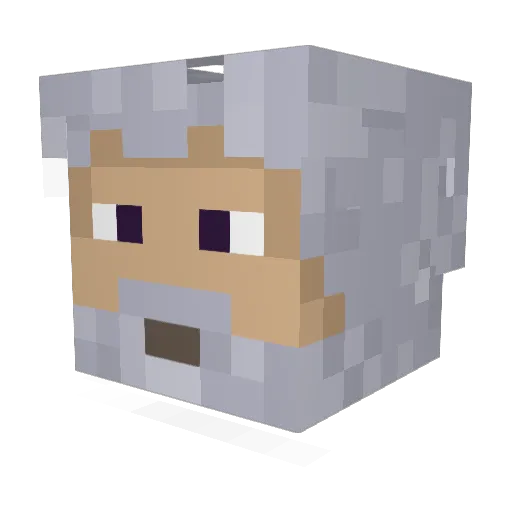 Naei277 Minecraft avatar head, 3D render