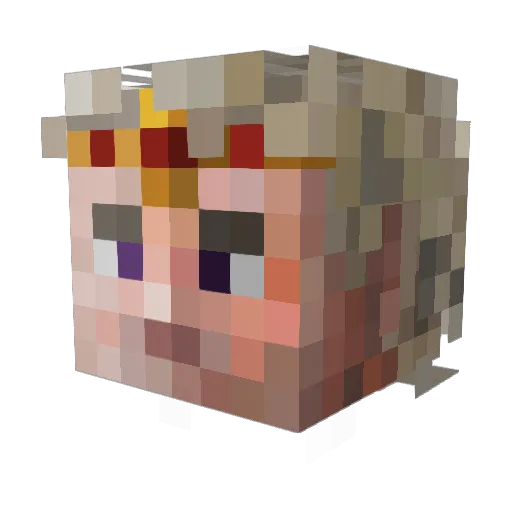 Nael_mp4 Minecraft avatar head, 3D render