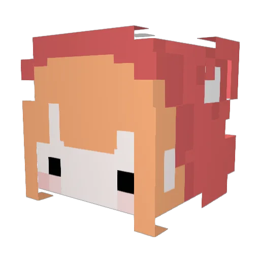 Naenae05 Minecraft avatar head, 3D render