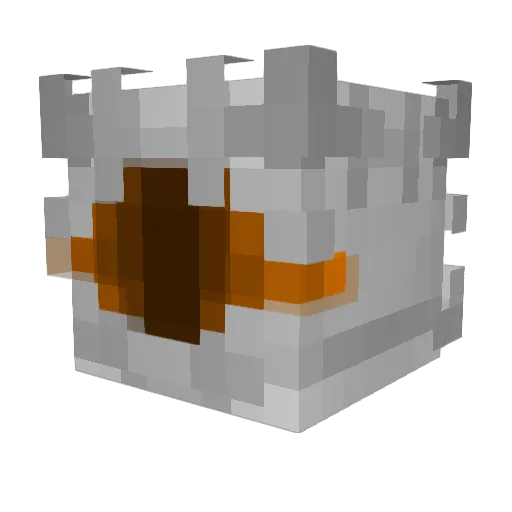 Naep Minecraft avatar head, 3D render