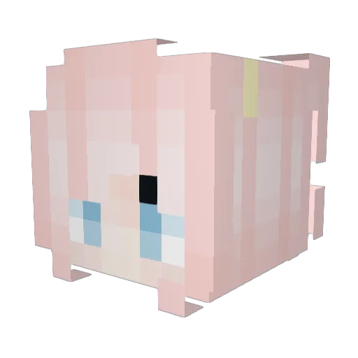 Nafizz Minecraft avatar head, 3D render