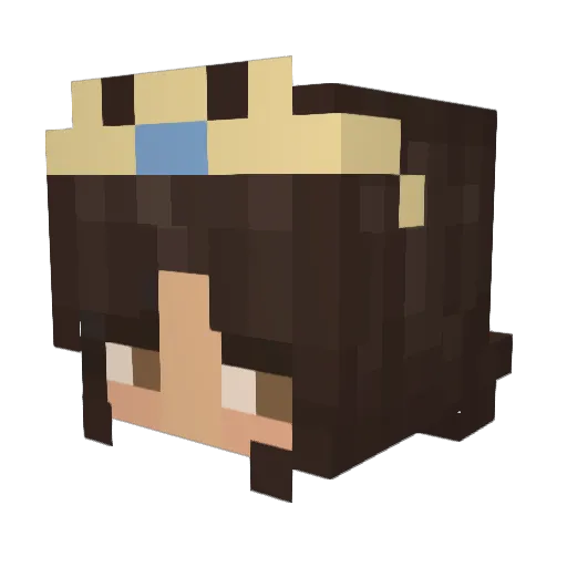 Nag1YT Minecraft avatar head, 3D render