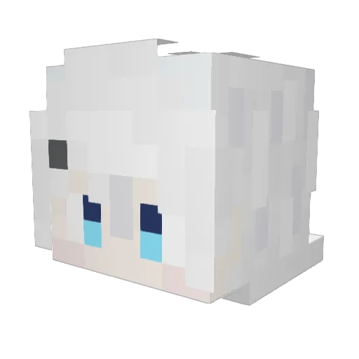 Nag1kun_ Minecraft avatar head, 3D render