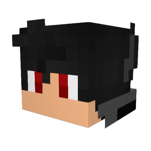 Nagajolokia_ Minecraft avatar head, 3D render
