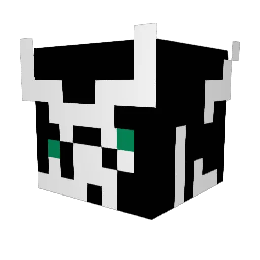 Nagamay Minecraft avatar head, 3D render