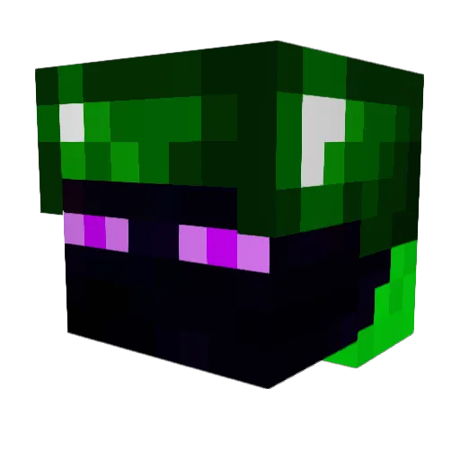 Nagano24 Minecraft avatar head, 3D render