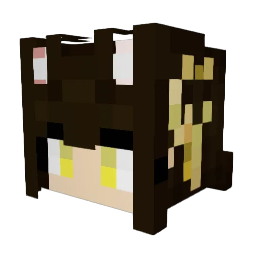 NagatoSE Minecraft avatar head, 3D render