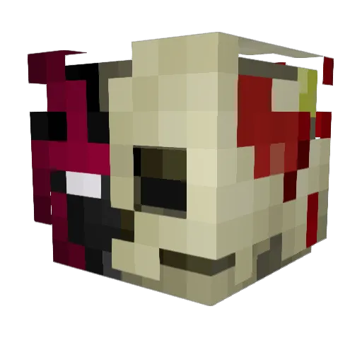 Nagaza Minecraft avatar head, 3D render