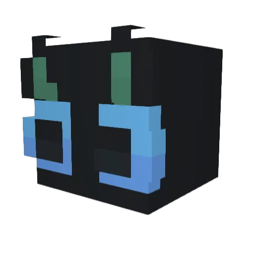 Naggeut Minecraft avatar head, 3D render